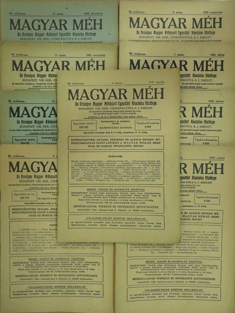Báldy Bálint - Magyar Méh 1943. (nem teljes évfolyam) [antikvár]