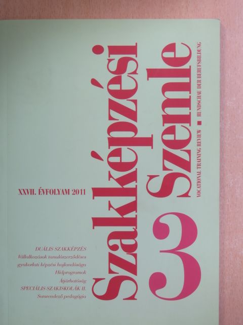 Farkas Péter - Szakképzési Szemle 2011/3. [antikvár]