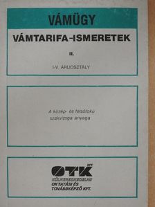 Klencsár Zoltán - Vámtarifa-ismeretek II. [antikvár]