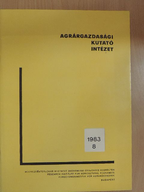 Dr. Papp Zsolt - A szőlő-bor vertikum helyzete, költségvetési kapcsolatainak alakulása [antikvár]