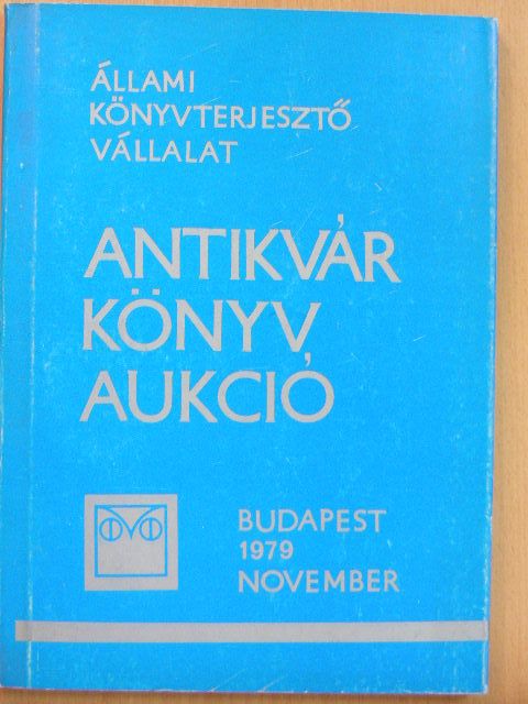 Antikvár könyv aukció - Budapest, 1979. november [antikvár]