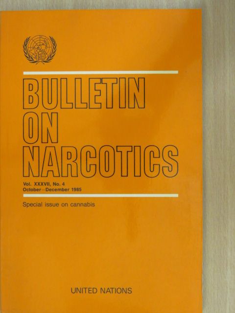 G. G. Nahas - Bulletin on Narcotics October-December 1985 [antikvár]