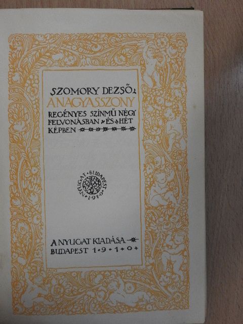 Szomory Dezső - A nagyasszony [antikvár]