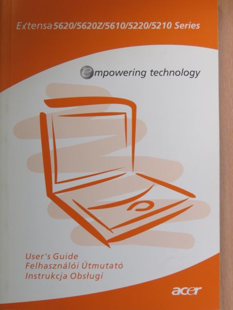 Extensa 5620/5620Z/5610/5220/5210 Series - User's Guide [antikvár]