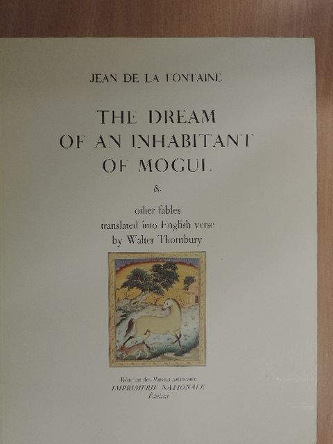 Jean de La Fontaine - The dream of an inhabitant of mogul & other fables [antikvár]