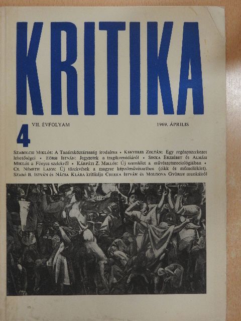 Almási Miklós - Kritika 1969. április [antikvár]
