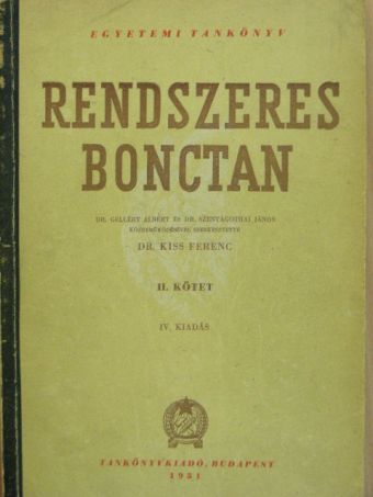 Dr. Gellért Albert - Rendszeres bonctan II. [antikvár]
