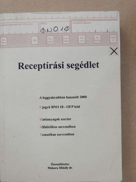 Receptírási segédlet [antikvár]