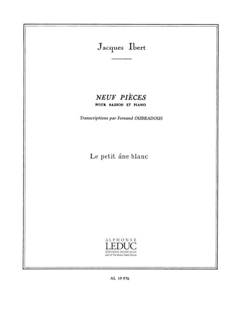 IBERT, JACQUES - LE PETIT ANE BLANC POUR BASSON ET PIANO (OUBRADOUS)