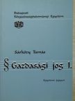 Sárközy Tamás - Gazdasági jog I. [antikvár]