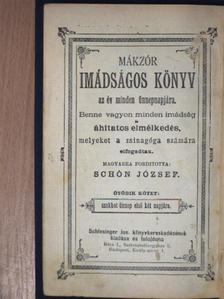 Mákzór imádságos könyv az év minden ünnepnapjára V. [antikvár]
