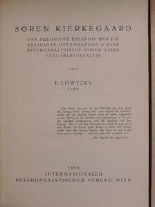 F. Lowtzky - Sören Kierkegaard [antikvár]