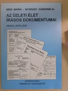 Bíró Mária - Az üzleti élet írásos dokumentumai [antikvár]