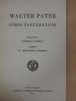 Walter Pater - Görög tanulmányok [antikvár]