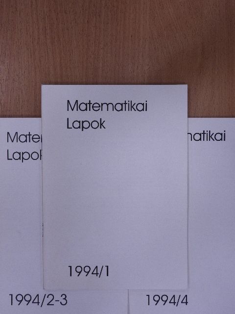 Csirmaz László - Matematikai lapok 1994/1-4. [antikvár]