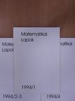 Csirmaz László - Matematikai lapok 1994/1-4. [antikvár]