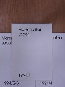 Csirmaz László - Matematikai lapok 1994/1-4. [antikvár]