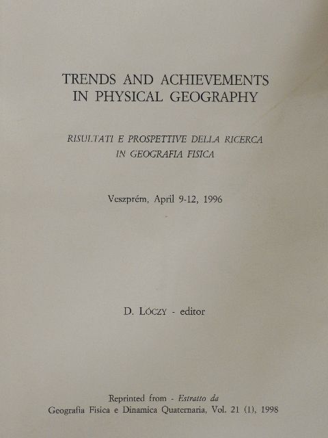 Algimantas Cesnulevicius - Trends and achievements in physical geography [antikvár]