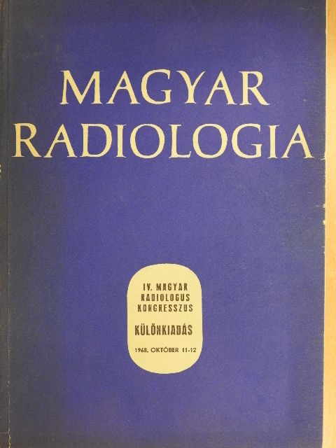 Ambruss É. - Magyar Radiologia 1968. október, különkiadás [antikvár]