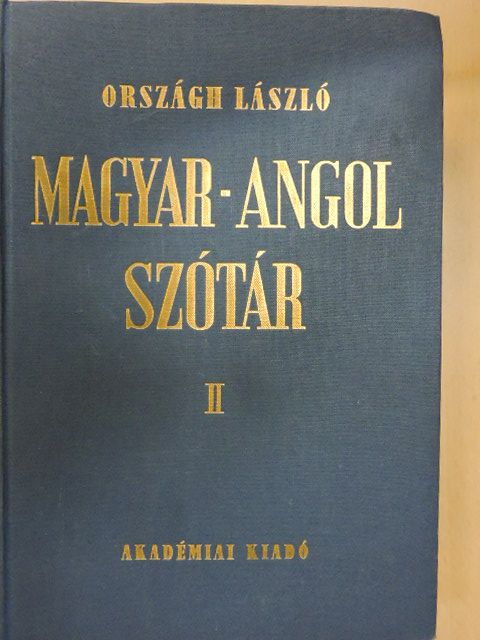 Országh László - Magyar-angol szótár II. (töredék) [antikvár]