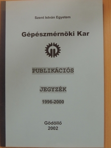 Publikációs jegyzék 1996-2000 [antikvár]