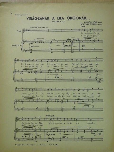 Bolváry Ferenc - Virágzanak a lila orgonák... [antikvár]