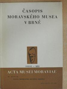 Dr. Stehlík - Èasopis Moravského musea v Brnì [antikvár]