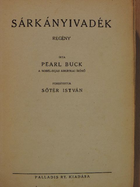 Pearl Buck - Sárkányivadék [antikvár]