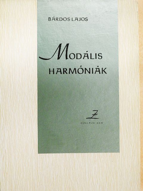Bárdos Lajos - Modális harmóniák [antikvár]