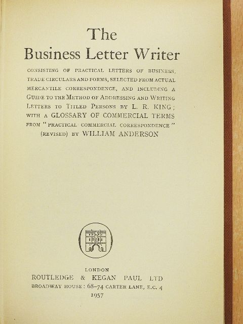The Business Letter Writer [antikvár]