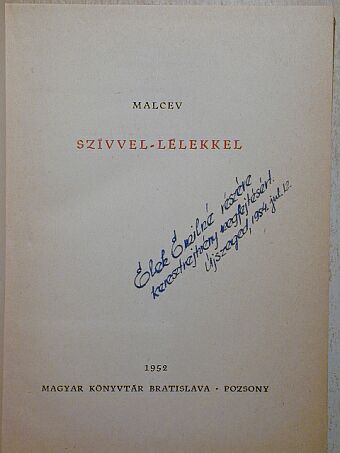 Malcev - Szívvel-lélekkel [antikvár]
