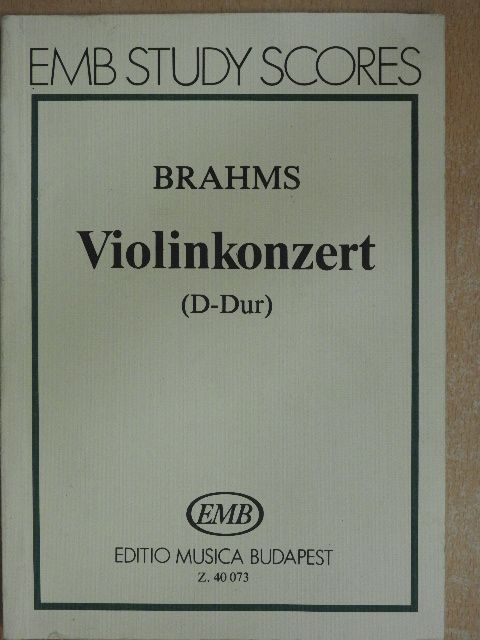 Johannes Brahms - Violinkonzert D-dur [antikvár]