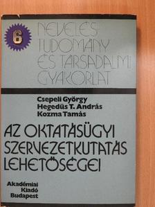 Csepeli György - Az oktatásügyi szervezetkutatás lehetőségei [antikvár]