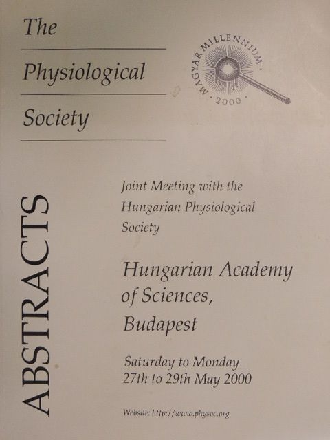 Humphrey P. Rang - Joint Meeting with the Hungarian Physiological Society - Hungarian Academy of Sciences, Budapest - Abstracts [antikvár]