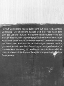 Helmut Gollwitzer - Krummes Holz-aufrechter Gang [antikvár]