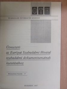 Dr. Marián Miklós - Útmutató az Európai Szabadalmi Hivatal szabadalmi dokumentumainak kutatásához [antikvár]