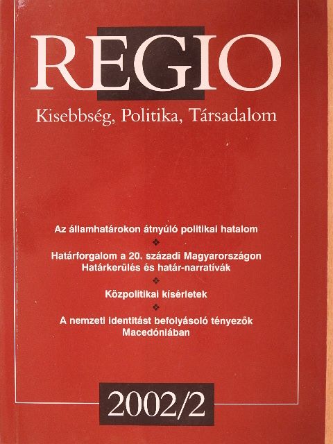 Bencsik Péter - Regio 2002/2. [antikvár]