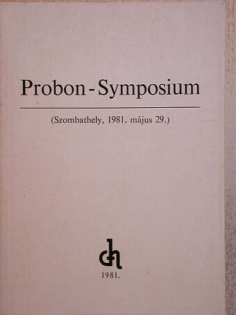 Dr. A. Zielke - Probon-Symposium [antikvár]