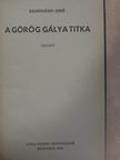 Szentiványi Jenő - A görög gálya titka [antikvár]