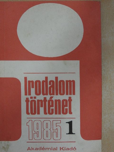 Bán Imre - Irodalomtörténet 1985/1. [antikvár]
