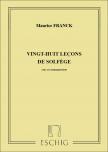 FRANCK, MAURICE - VINGT HUIT LECONS DE SOLFEGE