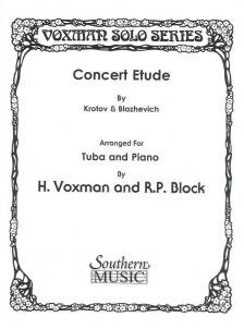 KROTOV - BLAZHEVICH - CONCERT ETUDE ARRANGED FOR TUBA AND PIANO (VOXMAN)