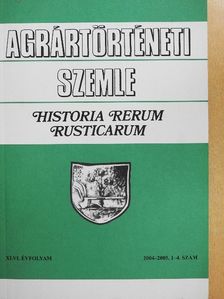 Füreder Balázs - Agrártörténeti Szemle 2004-2005/1-4. [antikvár]