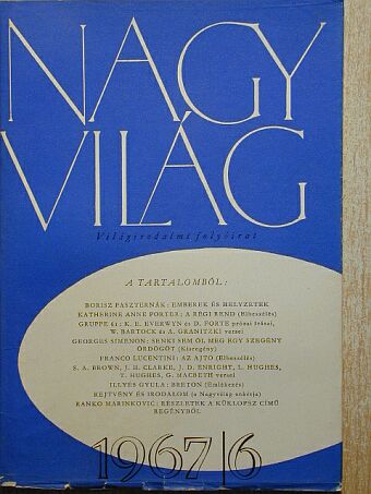 Ágai Ágnes - Nagyvilág 1967. június [antikvár]