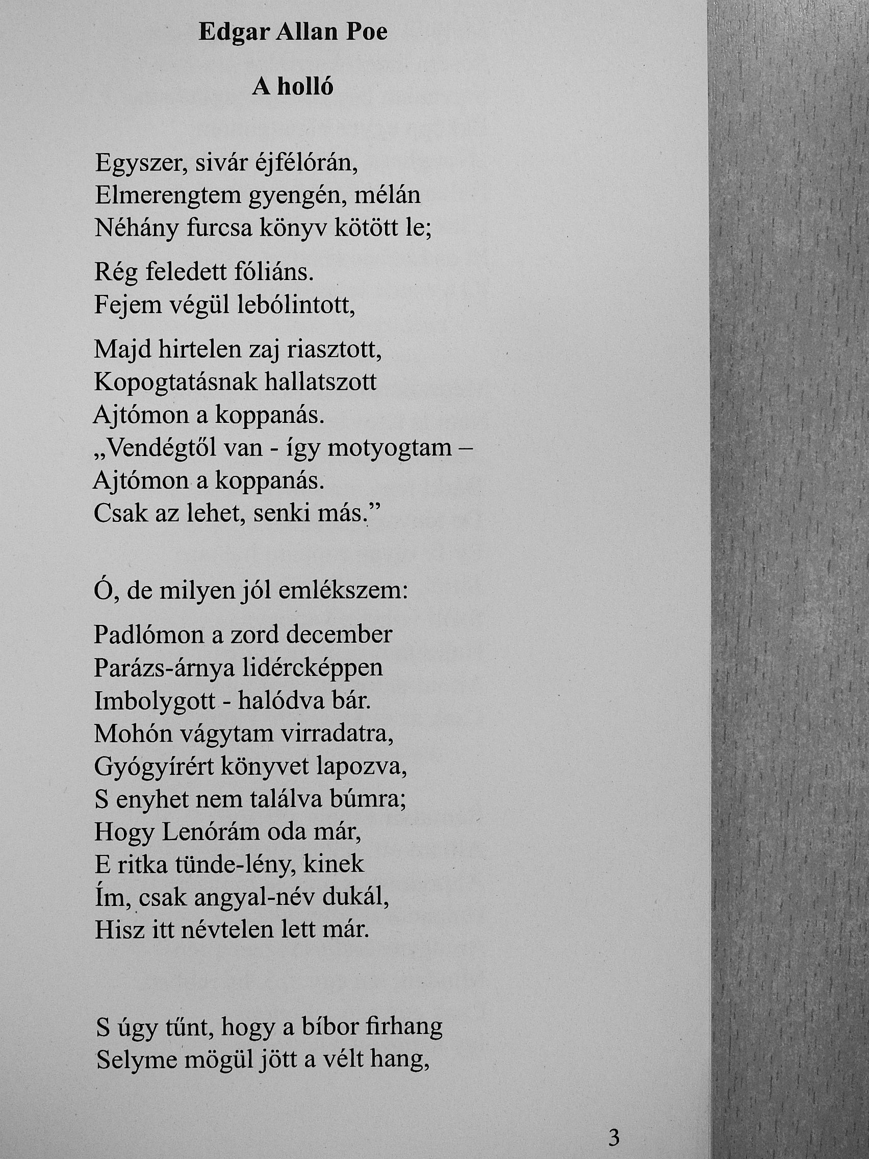 Edgar Allan Poe - Rossner Roberto versei és versfordításai [antikvár]
