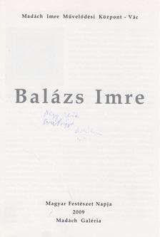 Balázs Imre (dedikált) [antikvár]