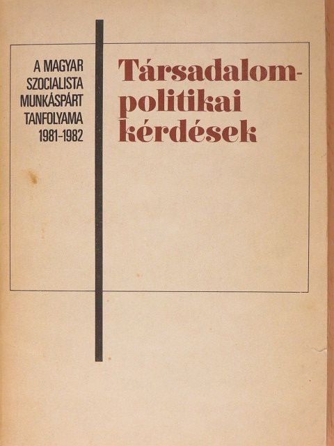 Gyenes László - Társadalompolitikai kérdések [antikvár]