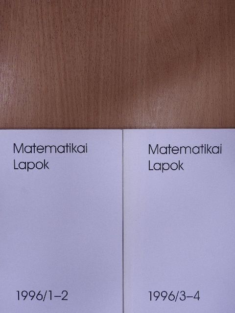 Csörgő Sándor - Matematikai lapok 1996/1-4. [antikvár]