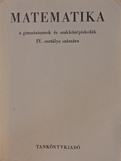 Czapáry Endre - Matematika IV. [antikvár]