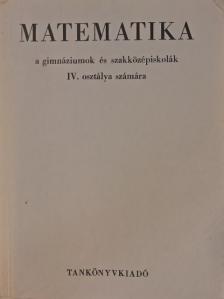 Czapáry Endre - Matematika IV. [antikvár]